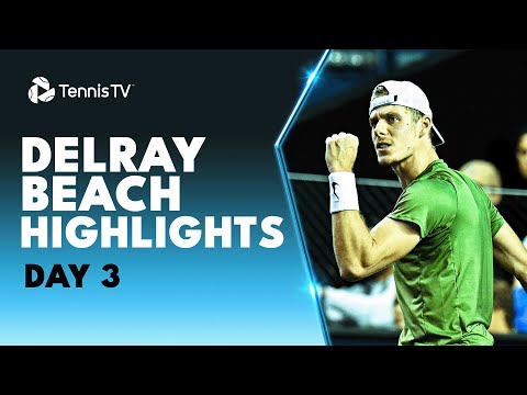 Pecotic Battles Giron; Shapovalov, Kecmanovic, Nishioka Feature | 2023 Delray Beach Day 3 Highlights