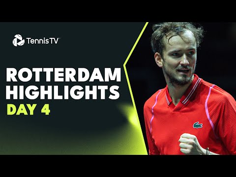 Tsitsipas & Sinner Lock Horns, Medvedev & Auger Aliassime Feature! | Rotterdam 2023 Highlights Day 4