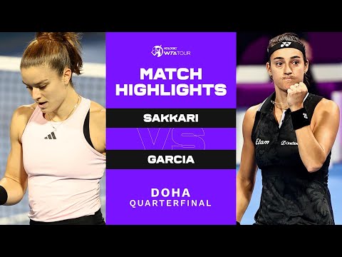 Maria Sakkari vs. Caroline Garcia | 2023 Doha Quarterfinal | WTA Match Highlights