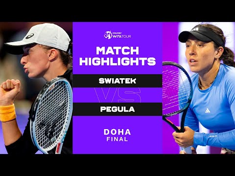 Iga Swiatek vs. Jessica Pegula | 2023 Doha Final | WTA Match Highlights