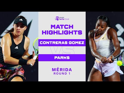 Fernanda Contreras Gomez vs. Alycia Parks | 2023 Mérida Round 1 | WTA Match Highlights