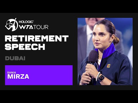 Sania Mirza's emotional final words as she retires from tennis | 2023 Dubai Farewell Ceremony