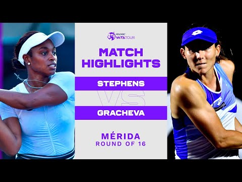 Sloane Stephens vs. Varvara Gracheva | 2023 Mérida Round of 16 | WTA Match Highlights