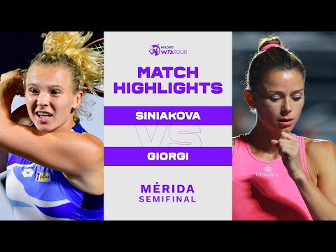 Katerina Siniakova vs. Camila Giorgi | 2023 Mérida Semifinal | WTA Match Highlights