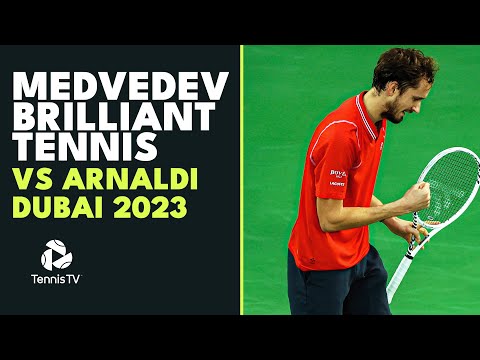 Daniil Medvedev Brilliant Tennis For Tenth Consecutive Win! | Dubai 2023 Highlights