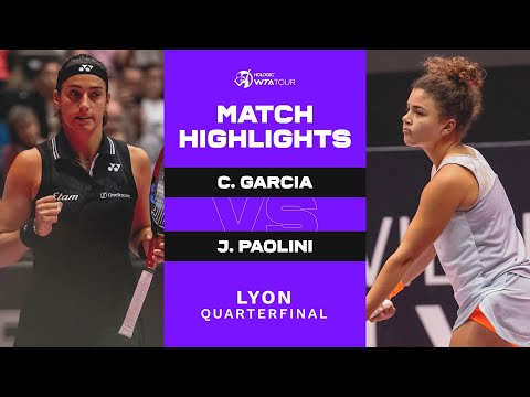 Caroline Garcia vs. Jasmine Paolini | 2023 Lyon Quarterfinal | WTA Match Highlights