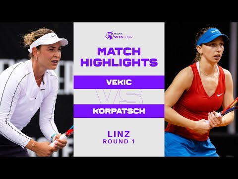 Donna Vekic vs. Tamara Korpatsch | 2023 Linz Round 1 | WTA Match Highlights