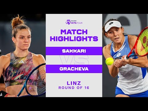 Maria Sakkari vs. Varvara Gracheva | 2023 Linz Round of 16 | WTA Match Highlights