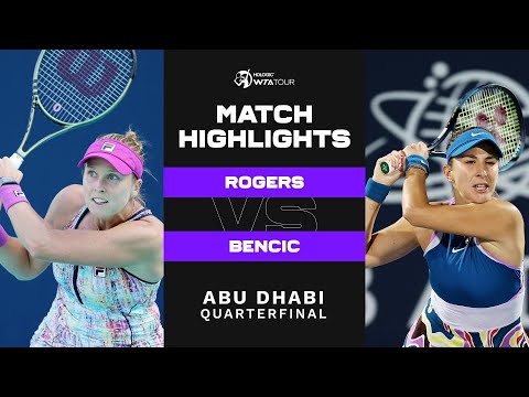 Shelby Rogers vs. Belinda Bencic | 2023 Abu Dhabi Quarterfinal | WTA Match Highlights