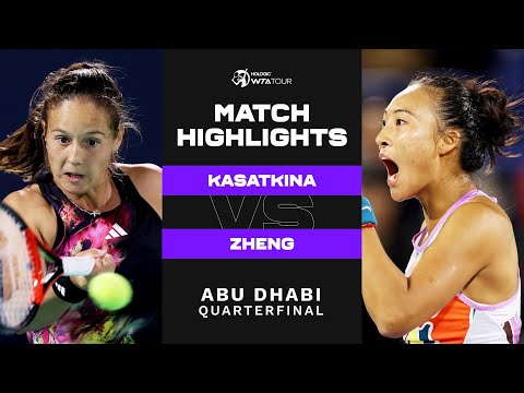 Daria Kasatkina vs. Zheng Qinwen | 2023 Abu Dhabi Quarterfinal | WTA Match Highlights