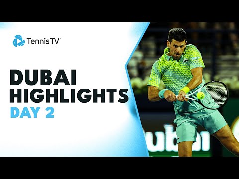 Djokovic & Machac Thriller, Medvedev & Auger-Aliassime Feature | Duba 2023 Highlights Day 2