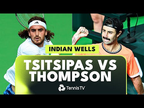 ENTERTAINING Stefanos Tsitsipas vs Jordan Thompson Highlights | Indian Wells 2023