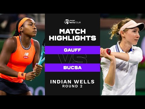 Coco Gauff vs. Cristina Bucsa | 2023 Indian Wells Round 2 | WTA Match Highlights