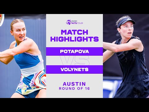 Anastasia Potapova vs. Katie Volynets | 2023 Austin Round of 16 | WTA Match Highlights