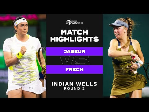 Ons Jabeur vs. Magdalena Frech | 2023 Indian Wells Round 2 | WTA Match Highlights