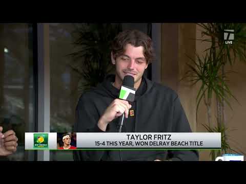 Taylor Fritz: ‘I feel ready to go’ | 2023 Indian Wells Second Round Win Interview