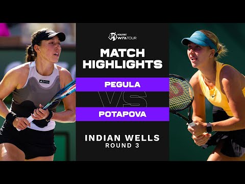 Jessica Pegula vs. Anastasia Potapova | 2023 Indian Wells Round 3 | WTA Match Highlights