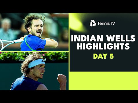 All-Star Action with Medvedev, Zverev, Garin, Tiafoe & More | 2023 Indian Wells Highlights Day 5