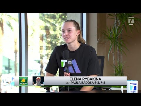 Elena Rybakina: ‘happy today went my way’ | 2023 Indian Wells Third Round Win Interview