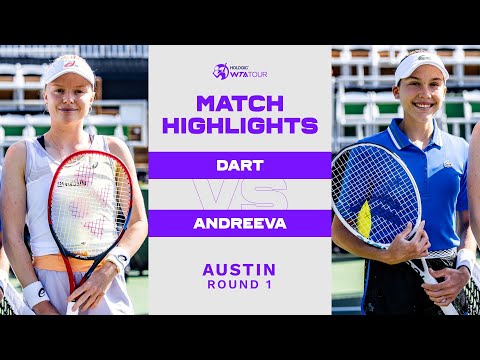 Harriet Dart vs. Erika Andreeva | 2023 Austin Round 1 | WTA Match Highlights