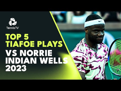 Top 5 Amazing Frances Tiafoe Plays vs Cameron Norrie | Indian Wells 2023