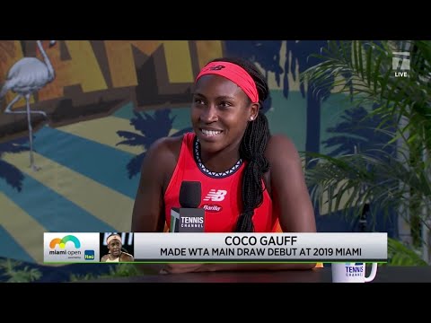 Coco Gauff: 2023 Miami First Round Win Interview