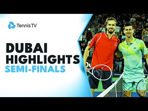 Djokovic Faces Medvedev, Rublev Battles Zverev | Dubai 2023 Highlights Semi-Finals