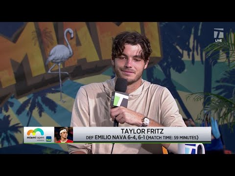 Taylor Fritz: 2023 Miami Open; Second Round Win Interview