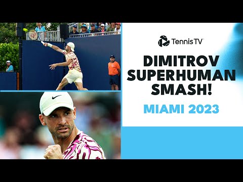 Dimi Did That! Grigor Dimitrov Amazing Improvised Smash 🤯 | Miami 2023