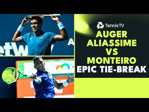 Auger-Aliassime & Monteiro Epic Tiebreak To Finish! | Miami 2023