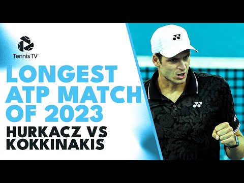 LONGEST ATP Match of 2023 So Far! Hubert Hurkacz Saves FIVE Match Points Against Kokkinakis in Miami