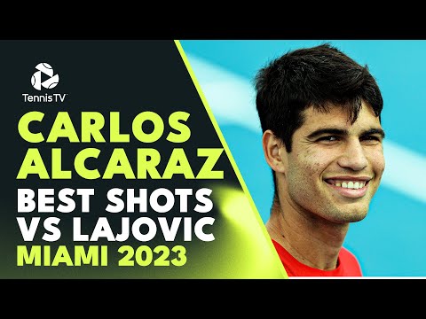 Carlos Alcaraz Impressive Best Shots vs Dusan Lajovic | Miami 2023