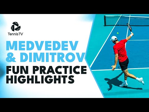 FUN Practice Between Daniil Medvedev & Grigor Dimitrov | Miami 2023