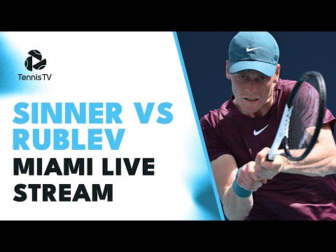 Jannik Sinner vs Andrey Rublev | Miami Open 2023 Tennis Live Stream