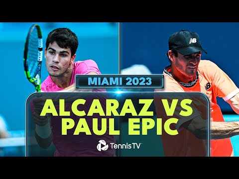 INSANE Shotmaking In Carlos Alcaraz vs Tommy Paul Match | Miami 2023