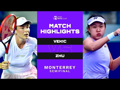 Donna Vekic vs. Lin Zhu - Match Highlights