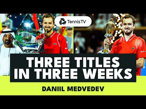 Daniil Medvedev Domination 🤘 Three Titles in Three Weeks!