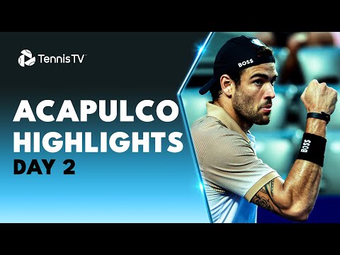 Berrettini Faces Molcan; De Minaur Battles Pacheco Mendez | Acapulco 2023 Highlights Day 2