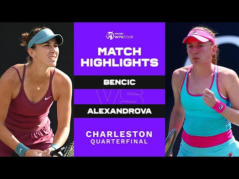 Belinda Bencic vs. Ekaterina Alexandrova | 2023 Charleston Quarterfinal | WTA Match Highlights