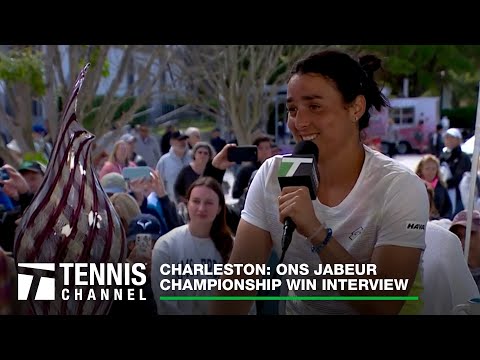 Ons Jabeur shares inspiring message after winning title | 2023 Charleston Final Interview