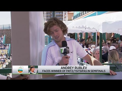 Andrey Rublev gives all the love to Grigor Dimitrov | 2023 Monte Carlo Quarterfinal