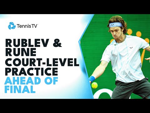 Andrey Rublev & Holger Rune Court Level Practice Ahead of Monte Carlo FInal!