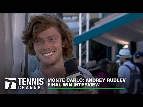 Andrey Rublev Absolutely Thrilled to Win First Masters 1000 Title | 2023 Monte Carlo Final Win