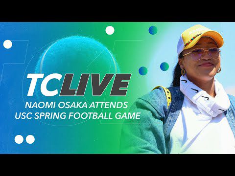 Naomi Osaka Attends USC Spring Football Game & Practices With Chris Eubanks | Tennis Channel Live