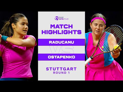 Emma Raducanu vs. Jelena Ostapenko | 2023 Stuttgart Round 1 | WTA Match Highlights