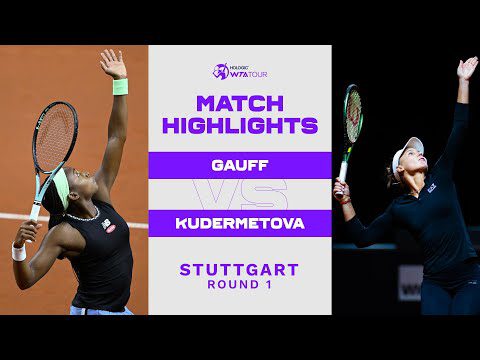 Coco Gauff vs. Veronika Kudermetova | 2023 Stuttgart Round 1 | WTA Match Highlights