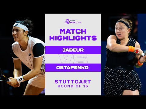 Ons Jabeur vs. Jelena Ostapenko | 2023 Stuttgart Round of 16 | WTA Match Highlights