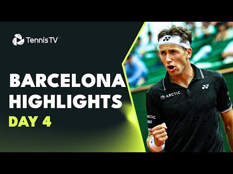 Alcaraz Plays Bautista Agut; Tsitsipas, Ruud & Sinner In Action | Barcelona 2023 Highlights Day 4