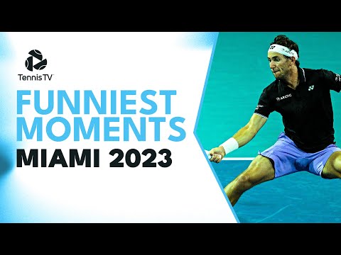 Ruud Takes A Tumble; Bublik Trick Shots & More | Funniest Moments From Miami 2023