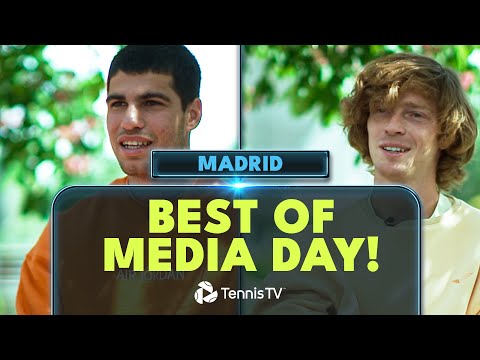 Alcaraz Reflects On 2022 Title; Medvedev On Clay & More | Best Of Madrid 2023 Media Day!